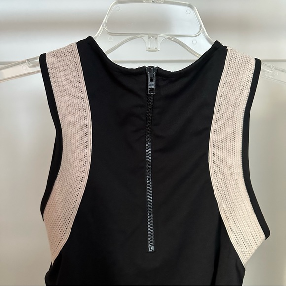 Topshop black & beige sleeveless bodysuit size 4 - Picture 3 of 4